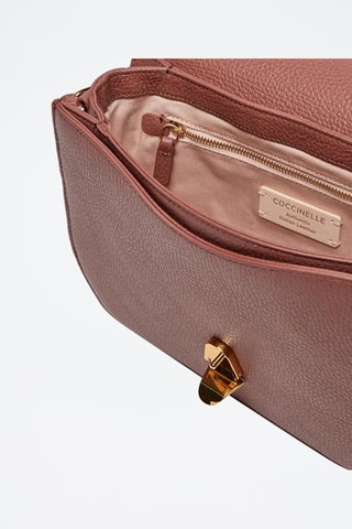 Sac bandoulière en cuir - Bordeaux