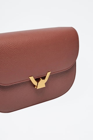 Sac bandoulière en cuir - Bordeaux