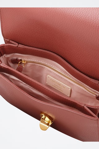 Sac bandoulière en cuir - Bordeaux