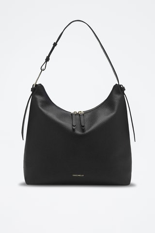 Sac porté épaule en cuir - Noir