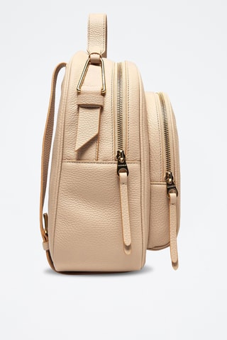 Sac à dos en cuir - Beige