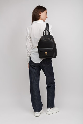 Sac à dos en cuir - Noir