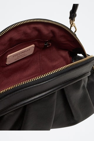 Sac bandoulière en cuir - Noir