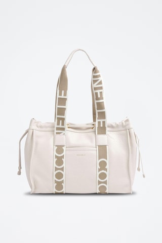 Sac shopping en cuir - Blanc