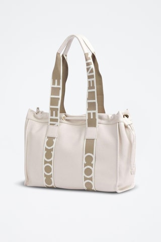 Sac shopping en cuir - Blanc