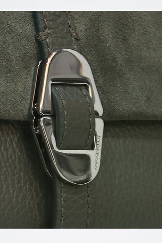 Sac porté épaule en cuir - Kaki