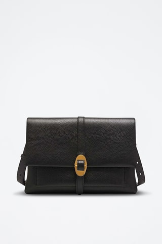 Sac bandoulière en cuir - Noir