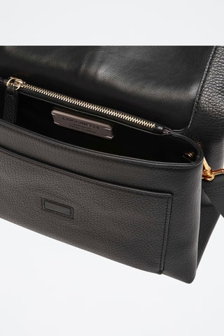 Sac bandoulière en cuir - Noir