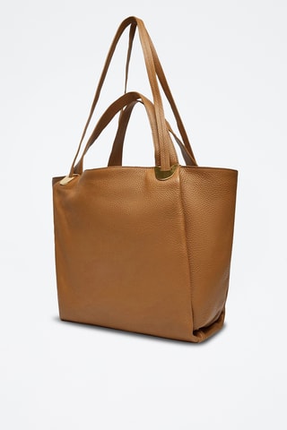 Sac porté épaule en cuir - Marron