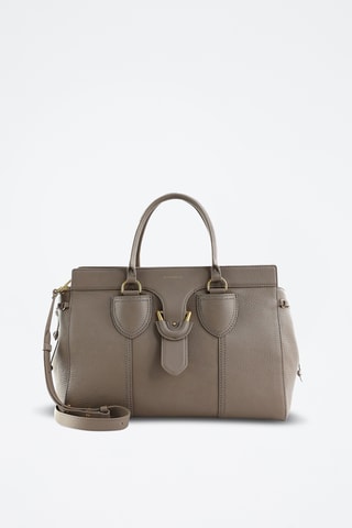 Sac à main en cuir - Taupe