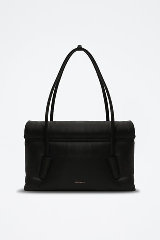 Sac porté épaule en cuir - Noir