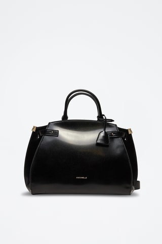 Sac à main en cuir de veau - Noir