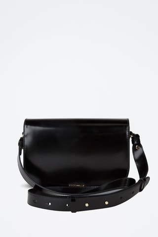 Sac bandoulière en cuir de veau - Noir