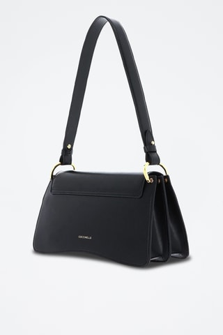 Sac porté épaule en cuir de veau - Noir