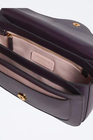 Sac bandoulière en cuir de veau - Violet