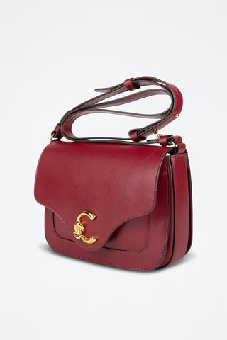 Sac bandoulière en cuir de veau - Rouge