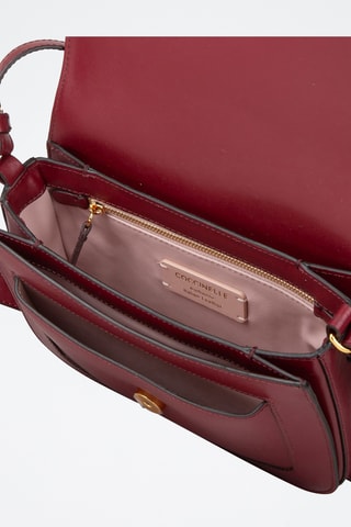 Sac bandoulière en cuir de veau - Rouge