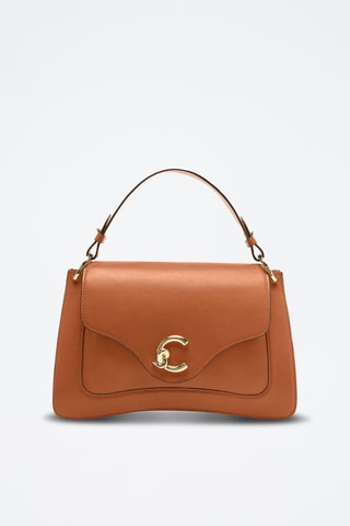 Sac à main en cuir de veau - Marron clair