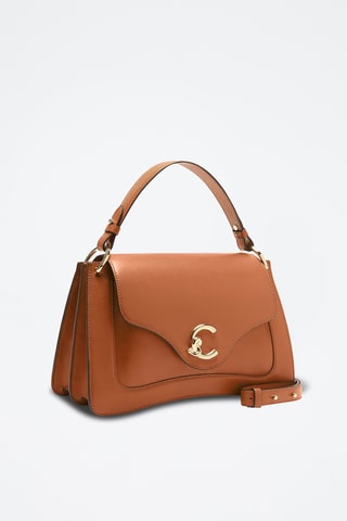 Sac à main en cuir de veau - Marron clair