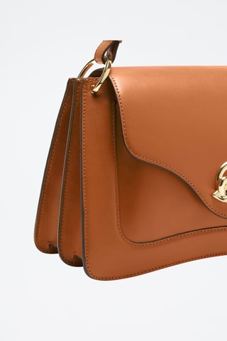 Sac à main en cuir de veau - Marron clair