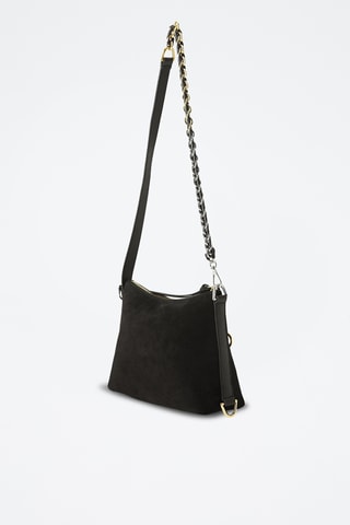 Sac bandoulière en cuir - Noir