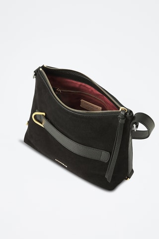 Sac bandoulière en cuir - Noir