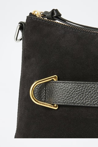 Sac bandoulière en cuir - Noir