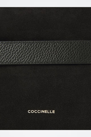 Sac bandoulière en cuir - Noir