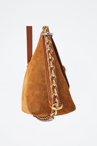 Sac bandoulière en cuir - Camel