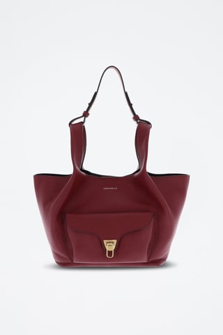 Cabas en cuir - Bordeaux