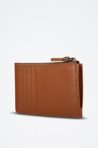 Porte-cartes en cuir - Camel