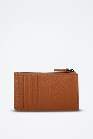 Porte-cartes en cuir - Camel
