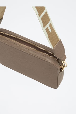 Sac bandoulière en cuir - Taupe