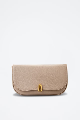 Sac bandoulière en cuir - Beige