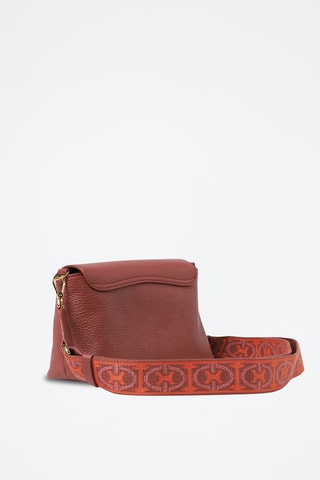 Sac bandoulière en cuir - Bordeaux