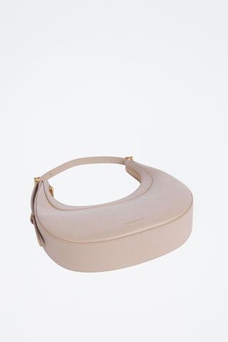 Sac porté épaule en cuir - Rose clair