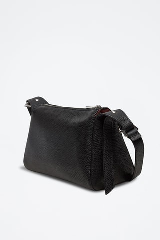 Sac bandoulière en cuir - Noir