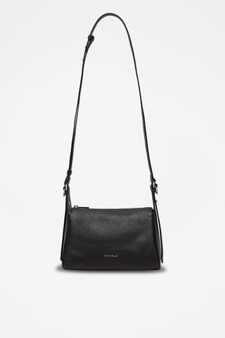 Sac bandoulière en cuir - Noir