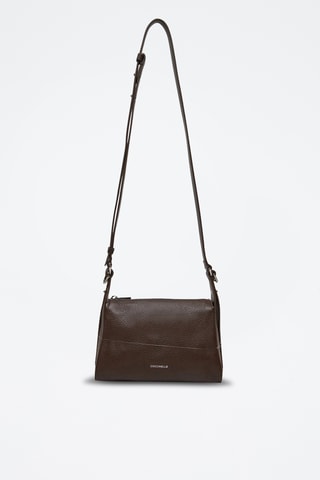 Sac bandoulière en cuir - Marron foncé