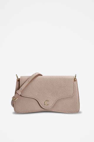 Sac bandoulière en cuir - Beige