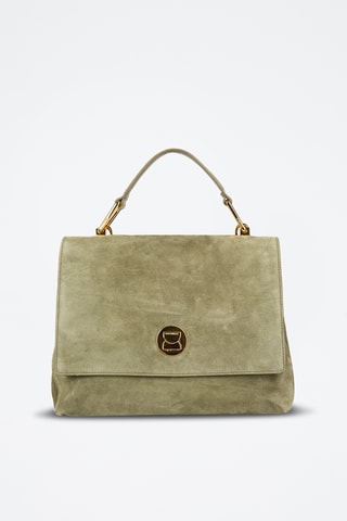Sac à main en nubuck - Vert clair