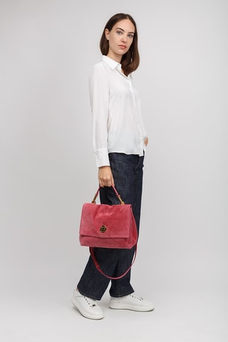 Sac à main en nubuck - Rose