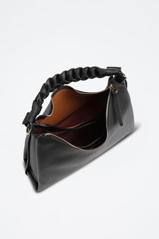 Sac port épaule en cuir - Noir