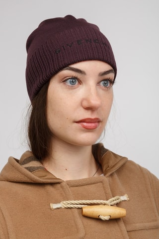 Bonnet en laine - Bordeaux