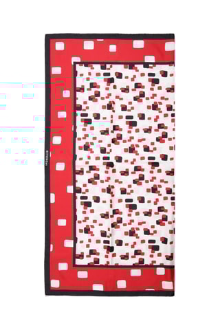 Carré en soie - Rouge