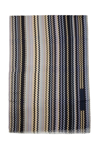 Echarpe en laine - Gris clair et noir