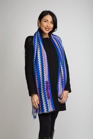 Echarpe en laine - Bleu marine