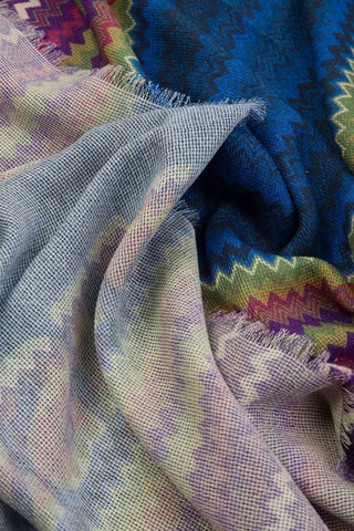 Echarpe en laine - Bleu roi