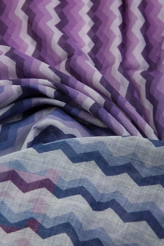 Echarpe en laine - Bleu marine et gris clair