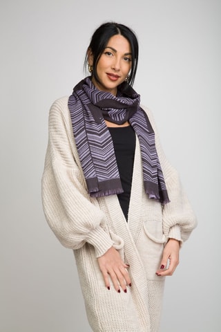 Echarpe en laine - Marron foncé